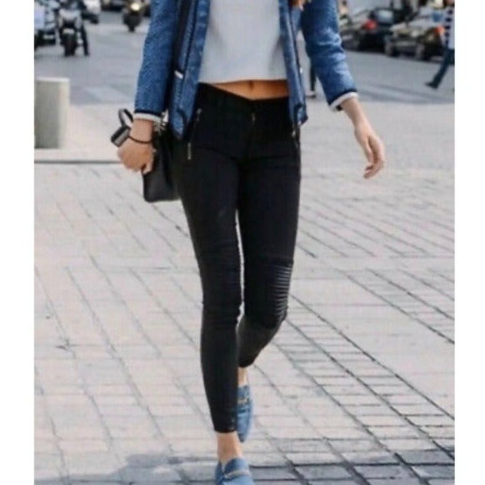 Madewell Motto Wax Skinny Jeans Size 27